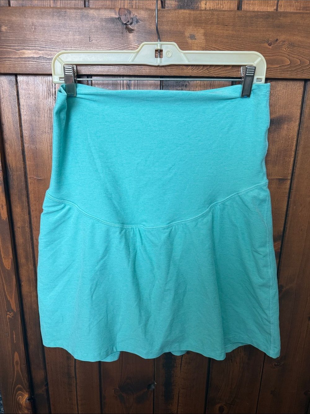 Beyond the Bump Spacedye Hot Shot Circle Skort, Aqua, Size XL